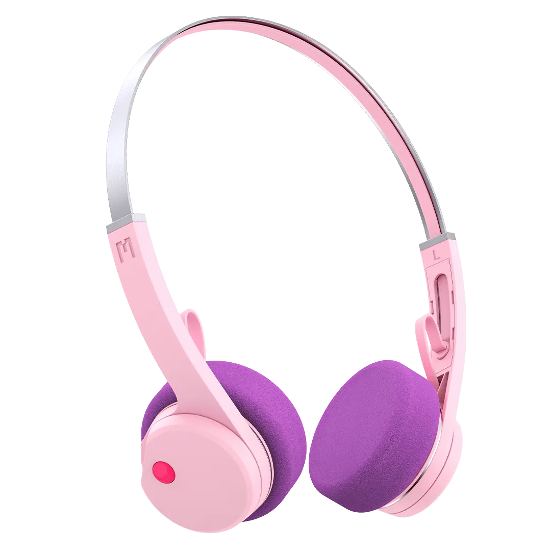 Retro Bluetooth Headphones – MONDO Freestyle Pink